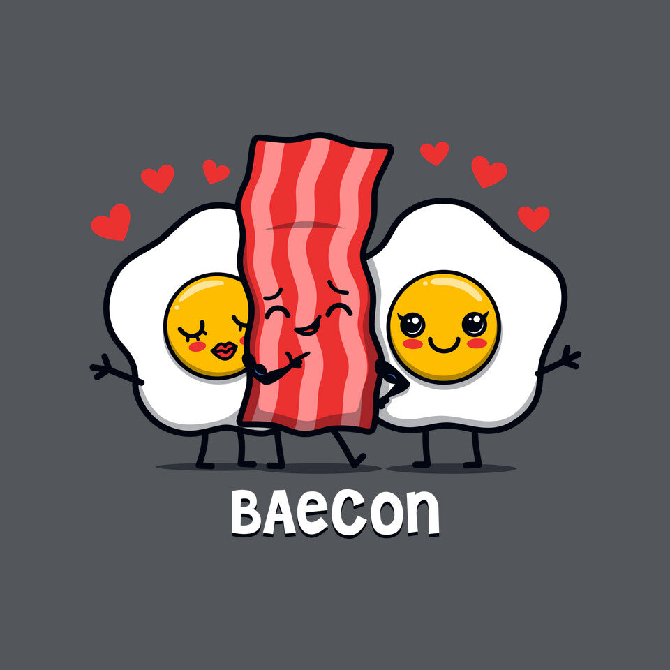 Baecon – Funny Graphic T-Shirt design artwork for charcoal graphic T-shirt
