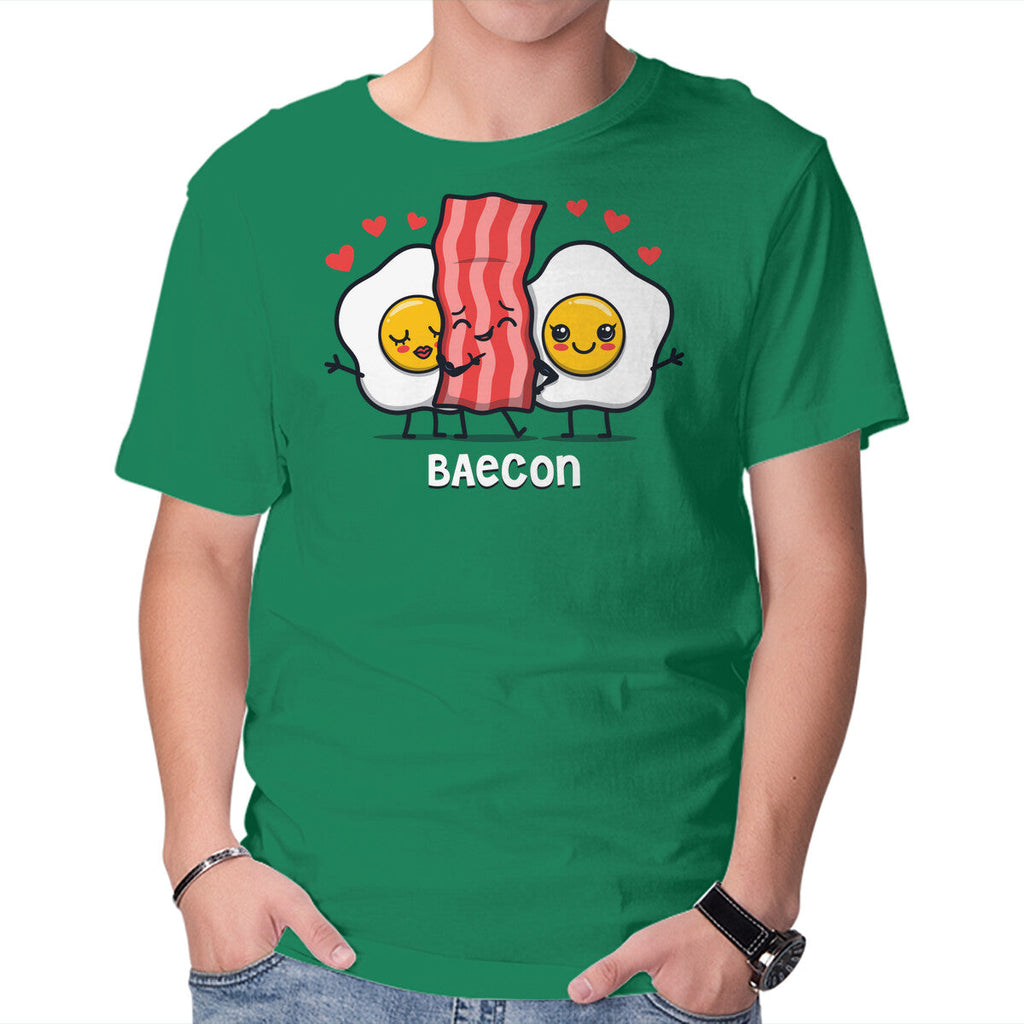 Baecon – Funny Graphic T-Shirt in green, product display