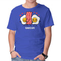 Baecon – Funny Graphic T-Shirt in royal blue, product display