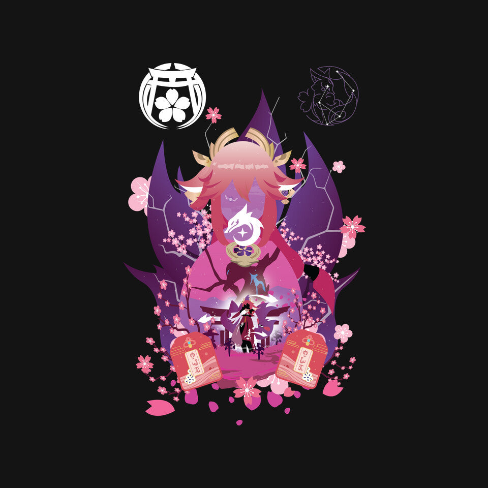 Fox Envoy – Gaming Graphic T-Shirt design artwork for black graphic T-shirt