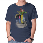 Xtanic – Sci-Fi Graphic T-Shirt in navy, product display