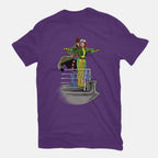 Xtanic – Sci-Fi Graphic T-Shirt in purple, flat-lay product view