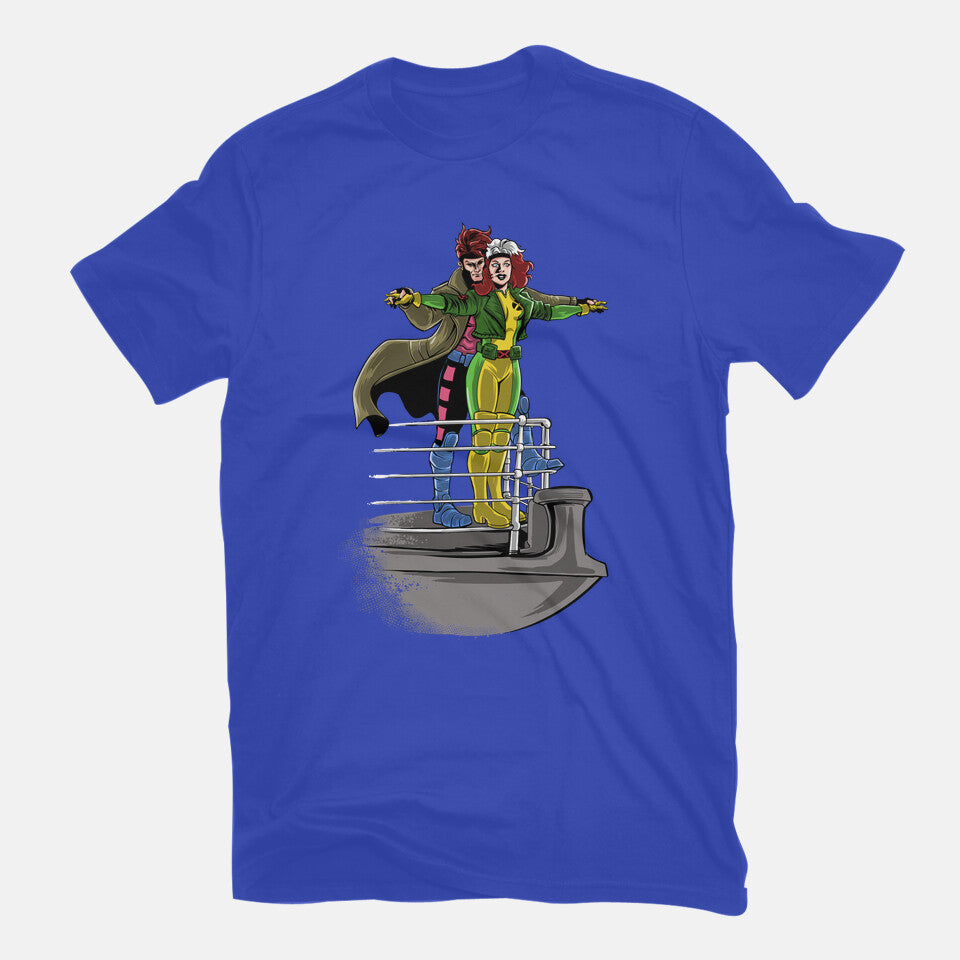 Xtanic – Sci-Fi Graphic T-Shirt in royal blue, flat-lay product view