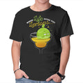 When Life Gives You Lemons – Funny Graphic T-Shirt in black, product display
