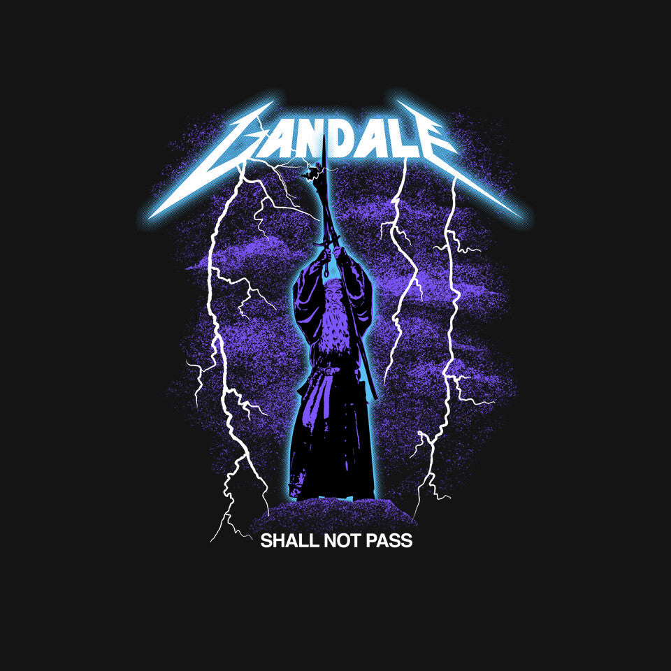 Shall Not Pass – Fantasy Graphic T-Shirt design artwork for black graphic T-shirt