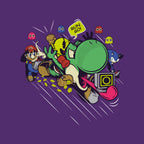 Run. Go! – Gaming Graphic T-Shirt design artwork for purple graphic T-shirt