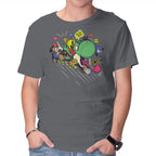 Run. Go! – Gaming Graphic T-Shirt in charcoal, product display