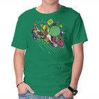 Run. Go! – Gaming Graphic T-Shirt in green, product display