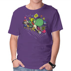 Run. Go! – Gaming Graphic T-Shirt in purple, product display