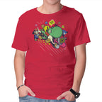 Run. Go! – Gaming Graphic T-Shirt in red, product display