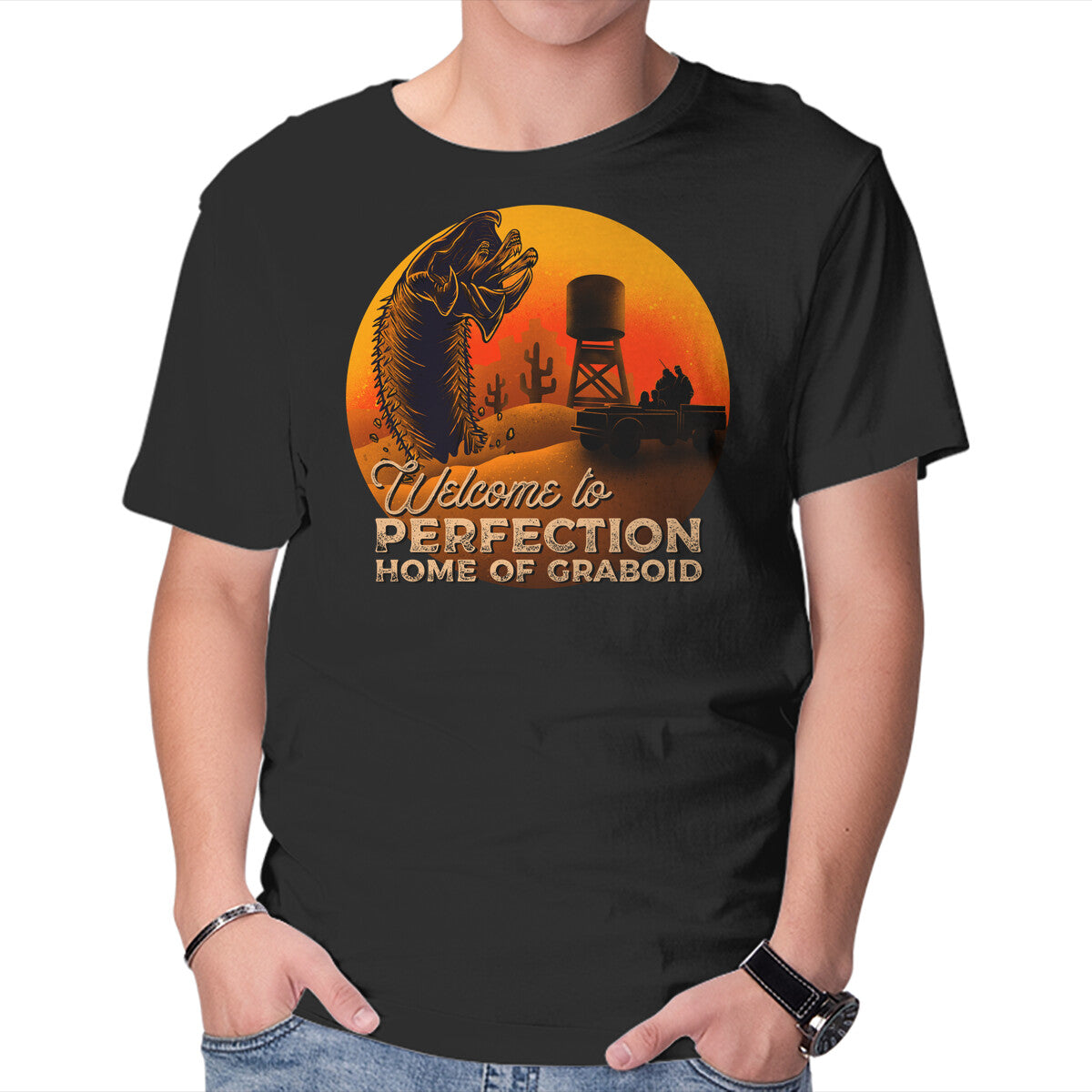 Tremor – Horror Graphic T-Shirt in black, product display
