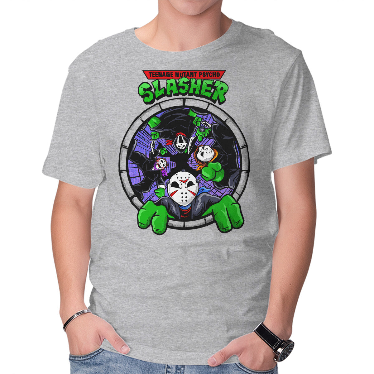 Four Slashers – Horror Graphic T-Shirt