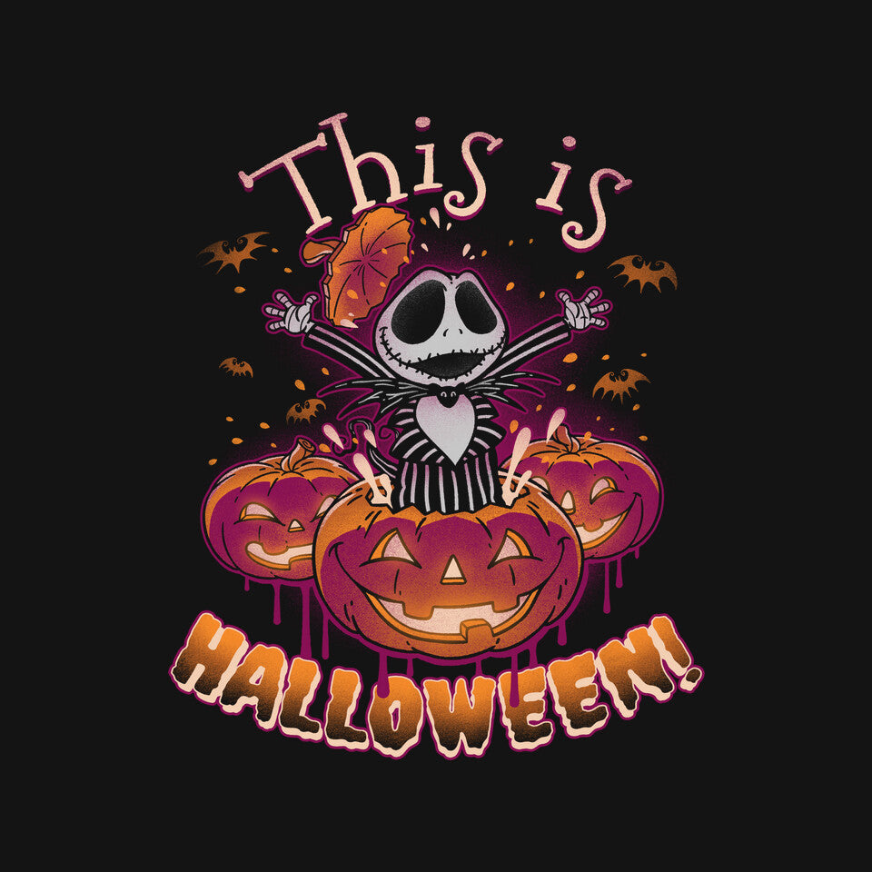 Halloween Surprise – Halloween Graphic T-Shirt design artwork for black graphic T-shirt