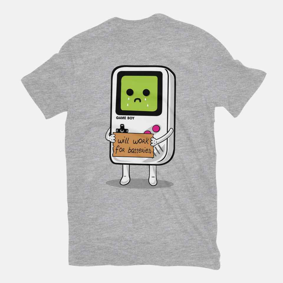 Will Work For Batteries Graphic T-Shirt