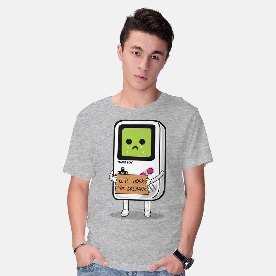 Will Work For Batteries Graphic T-Shirt