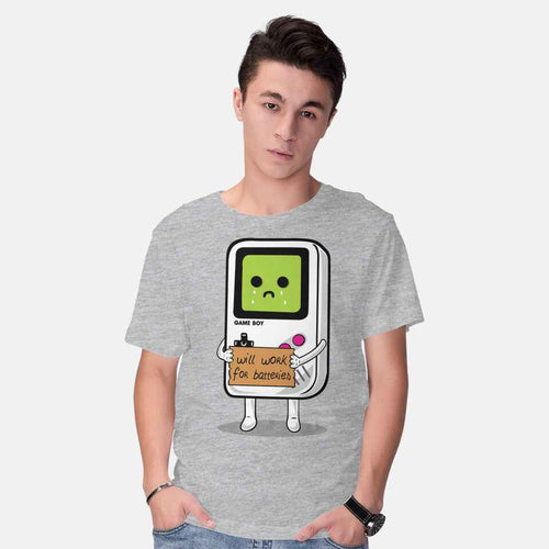Will Work For Batteries Graphic T-Shirt