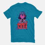 Don't Lose Your Way – Anime Graphic T-Shirt in turquoise, flat-lay product view