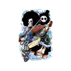 The Great Musician – Anime Graphic T-Shirt design artwork for white graphic T-shirt