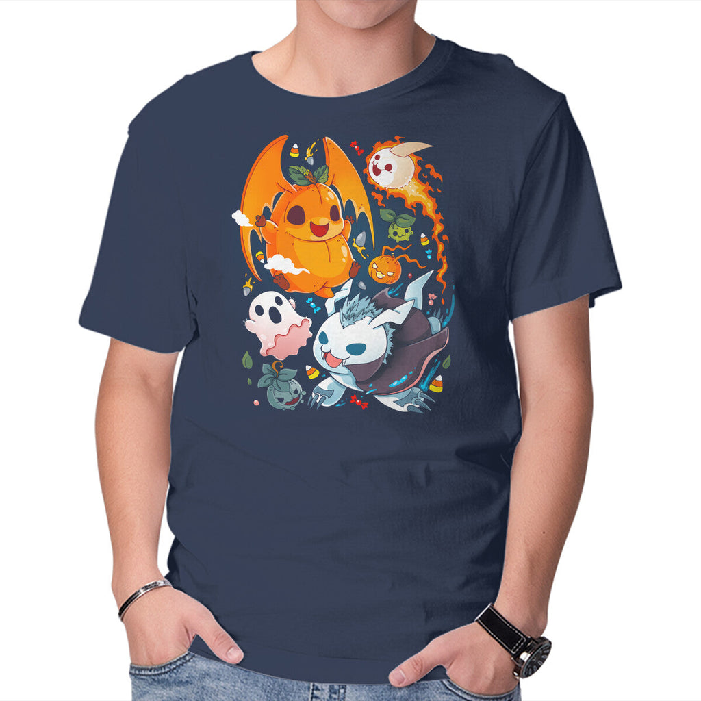 Digi Halloween – Halloween Graphic T-Shirt in navy, product display