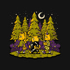 Treat Or Fish – Cat Graphic T-Shirt design artwork for black graphic T-shirt