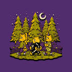 Treat Or Fish – Cat Graphic T-Shirt design artwork for purple graphic T-shirt