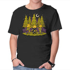 Treat Or Fish – Cat Graphic T-Shirt in black, product display