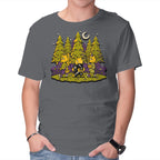 Treat Or Fish – Cat Graphic T-Shirt in charcoal, product display