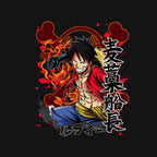 Monkey D Luffy – Anime Graphic T-Shirt design artwork for black graphic T-shirt