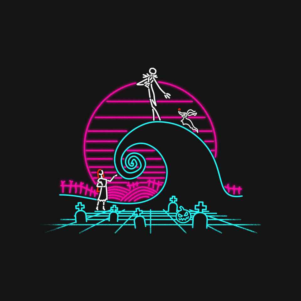 Nightmare Neon – Halloween Graphic T-Shirt