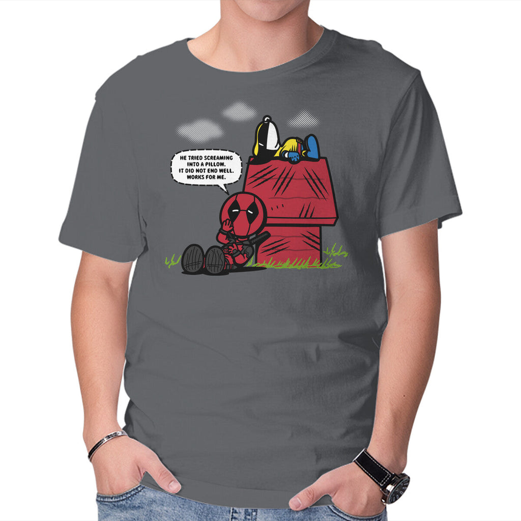 Mutant Nuts – Sci-Fi Graphic T-Shirt in charcoal, product display