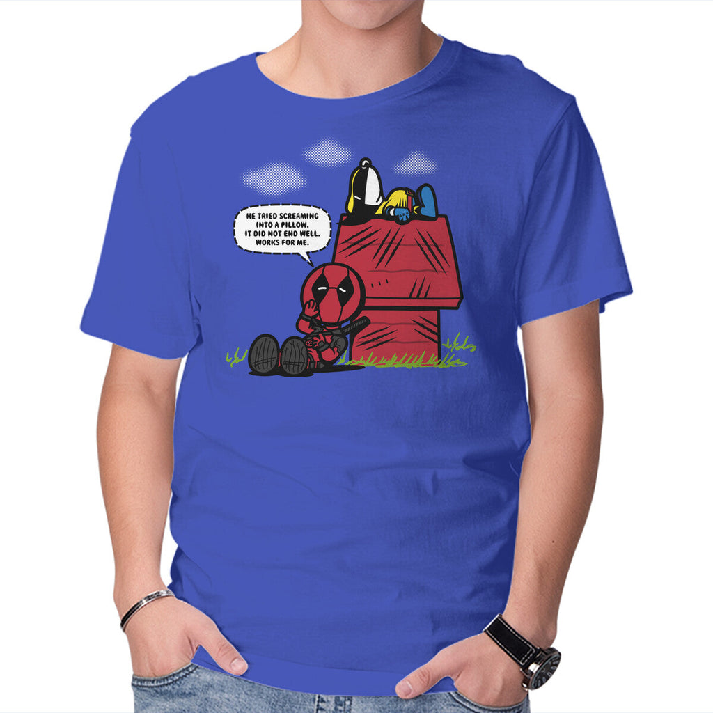 Mutant Nuts – Sci-Fi Graphic T-Shirt in royal blue, product display