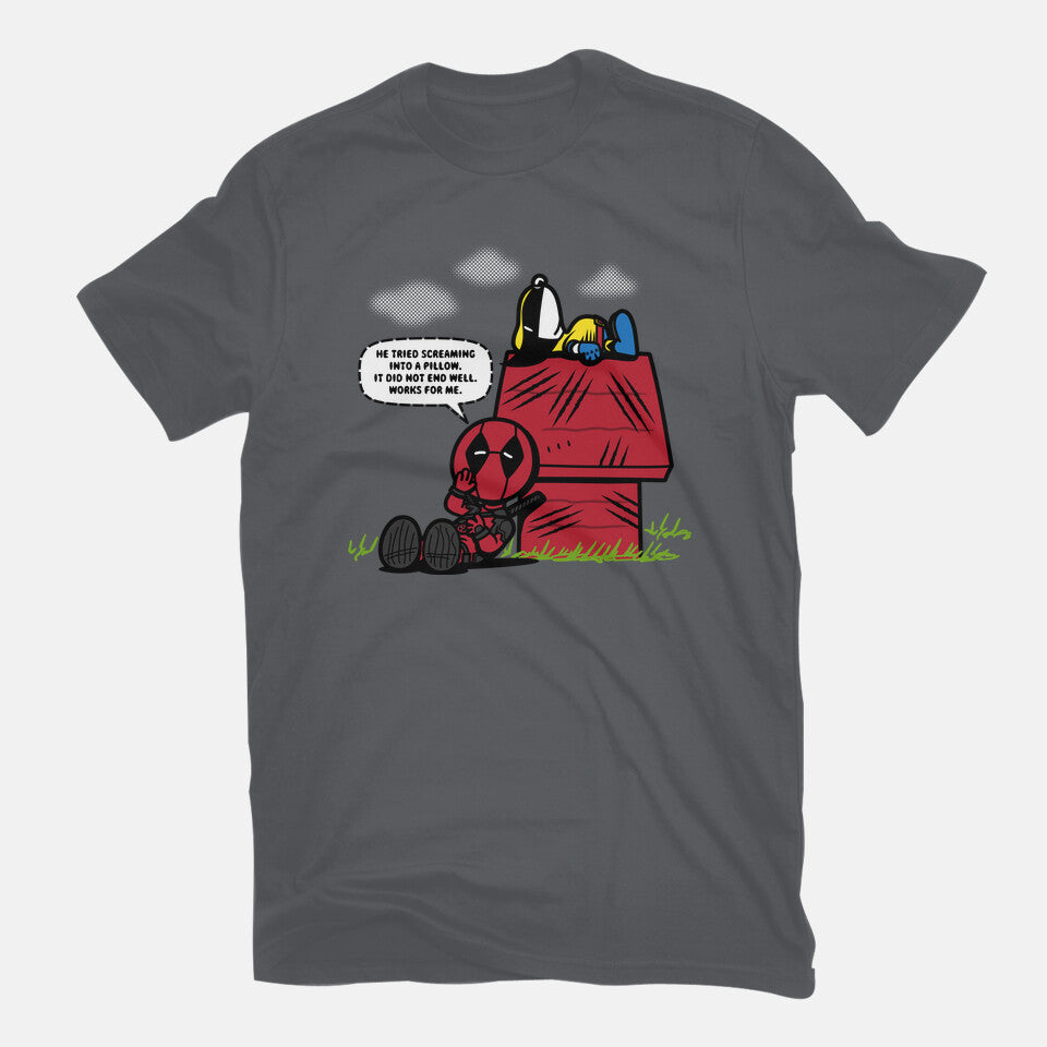 Mutant Nuts – Sci-Fi Graphic T-Shirt in charcoal, flat-lay product view