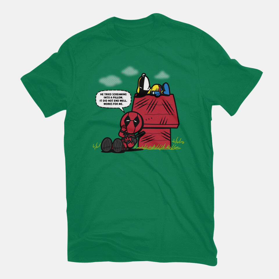 Mutant Nuts – Sci-Fi Graphic T-Shirt in green, flat-lay product view