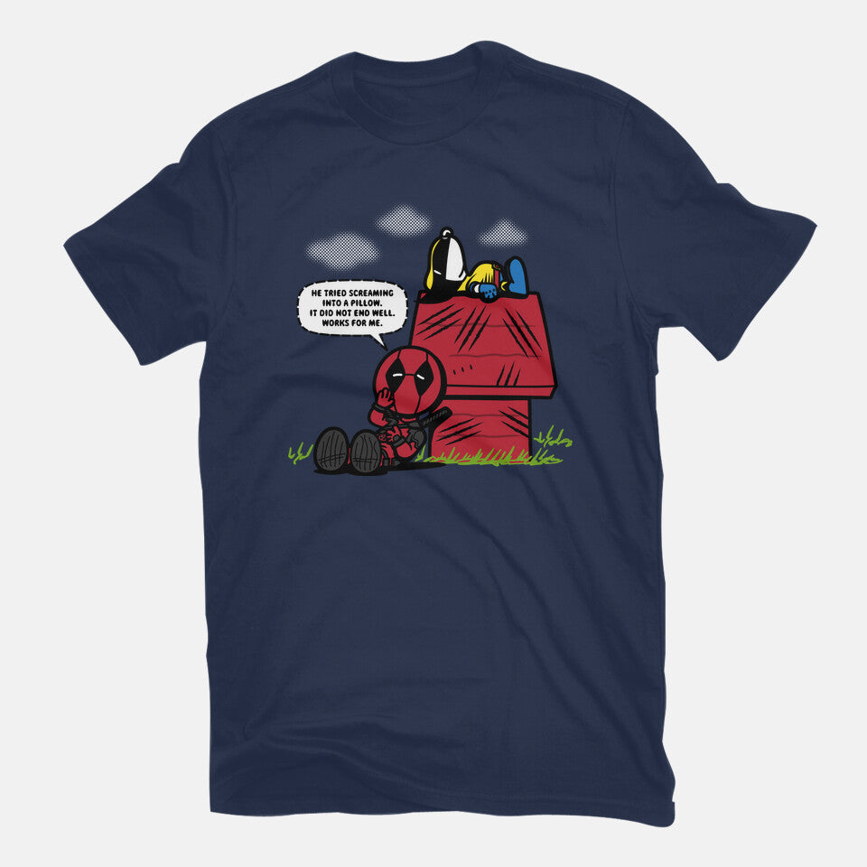 Mutant Nuts – Sci-Fi Graphic T-Shirt in navy, flat-lay product view