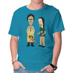 Texas Is Cool – Horror Graphic T-Shirt in turquoise, product display
