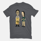 Texas Is Cool – Horror Graphic T-Shirt in charcoal, flat-lay product view