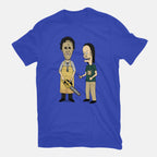 Texas Is Cool – Horror Graphic T-Shirt in royal blue, flat-lay product view