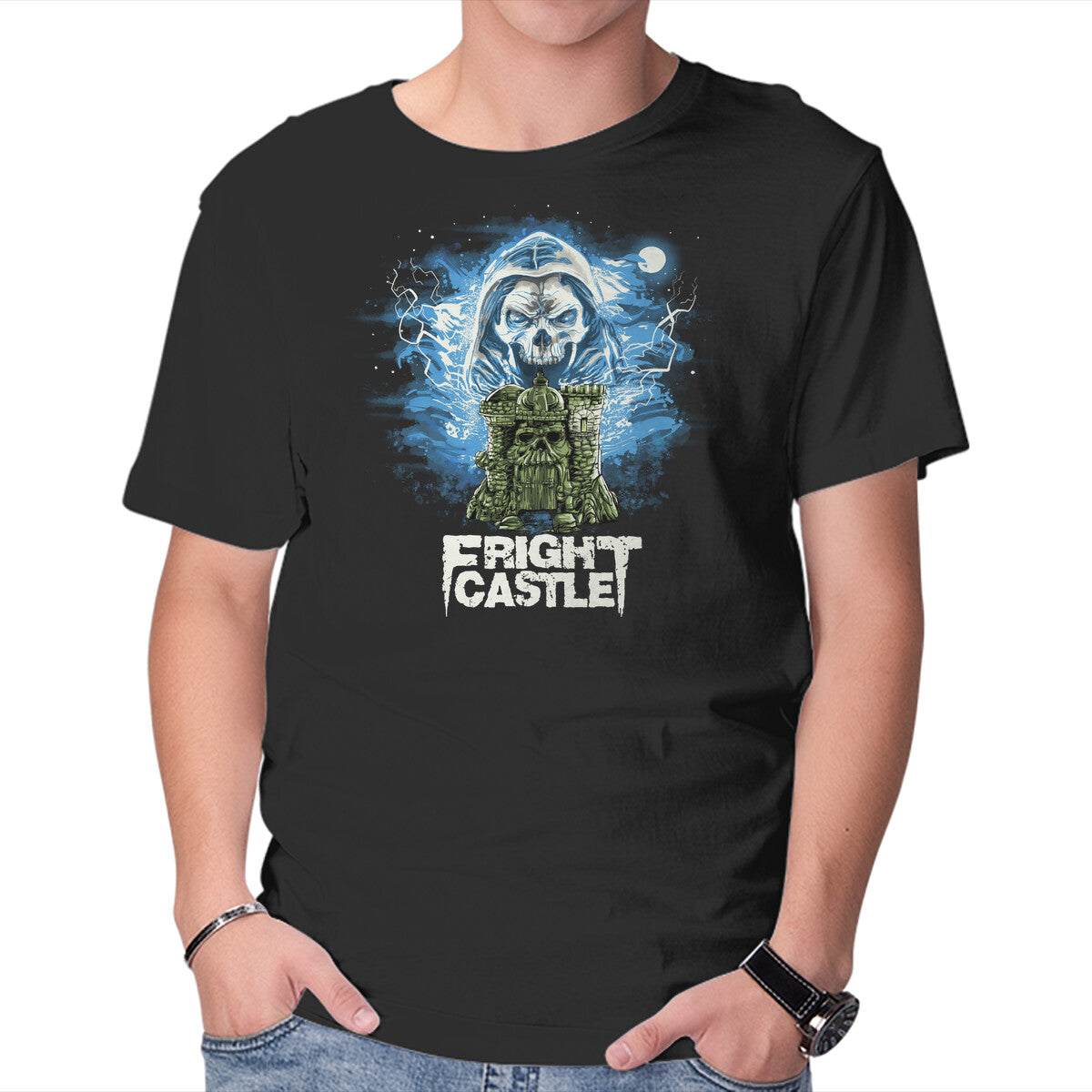 Fright Castle – Fantasy Graphic T-Shirt in black, product display