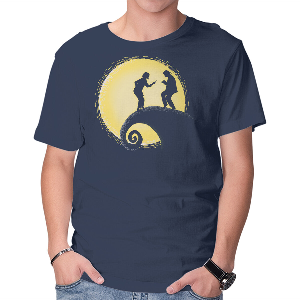 The Nightmare Before Dance – Movie Graphic T-Shirt in navy, product display