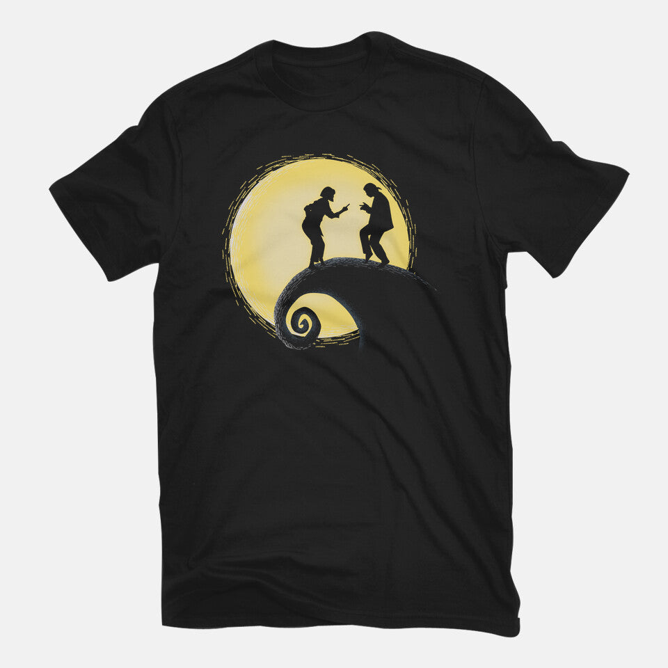 The Nightmare Before Dance – Movie Graphic T-Shirt in black, flat-lay product view