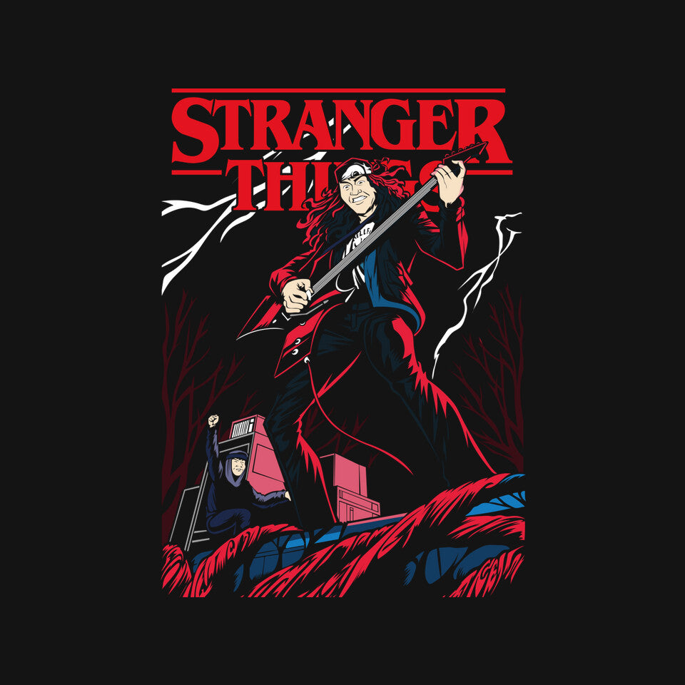 Munson Epic – Horror Graphic T-Shirt design artwork for black graphic T-shirt