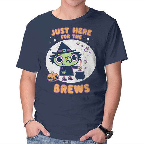 Here For The Brews – Halloween Graphic T-Shirt