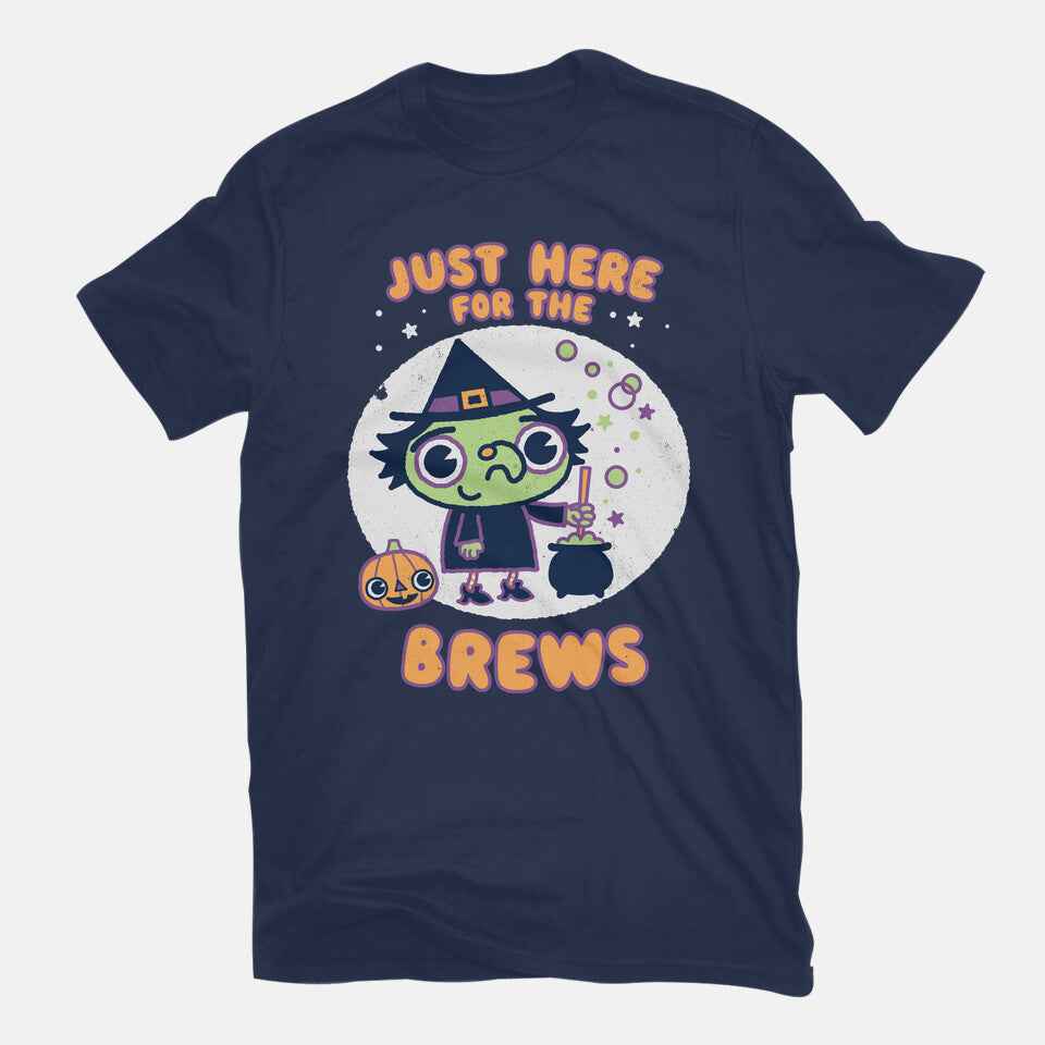 Here For The Brews – Halloween Graphic T-Shirt