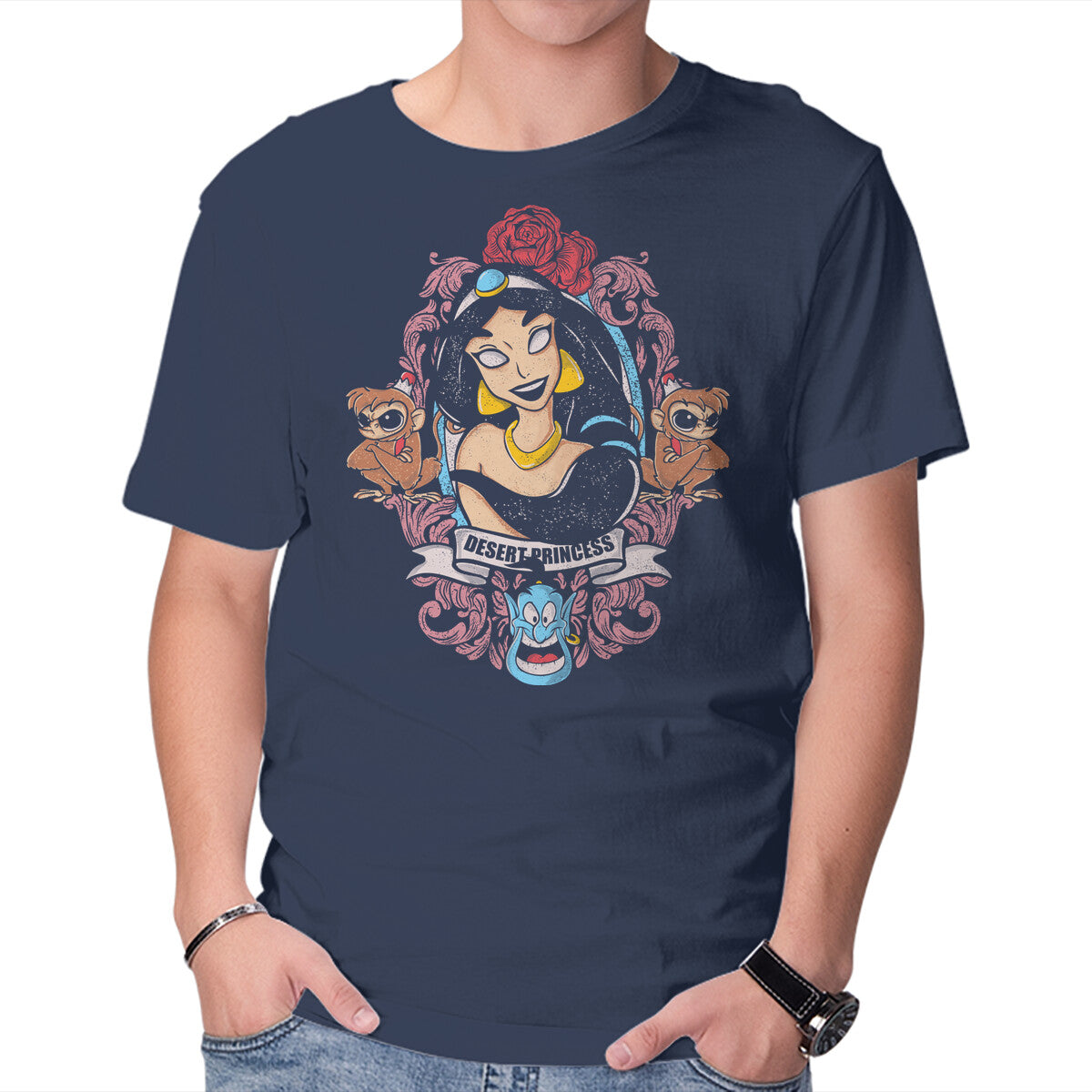 Desert Princess – Movie Graphic T-Shirt in navy, product display