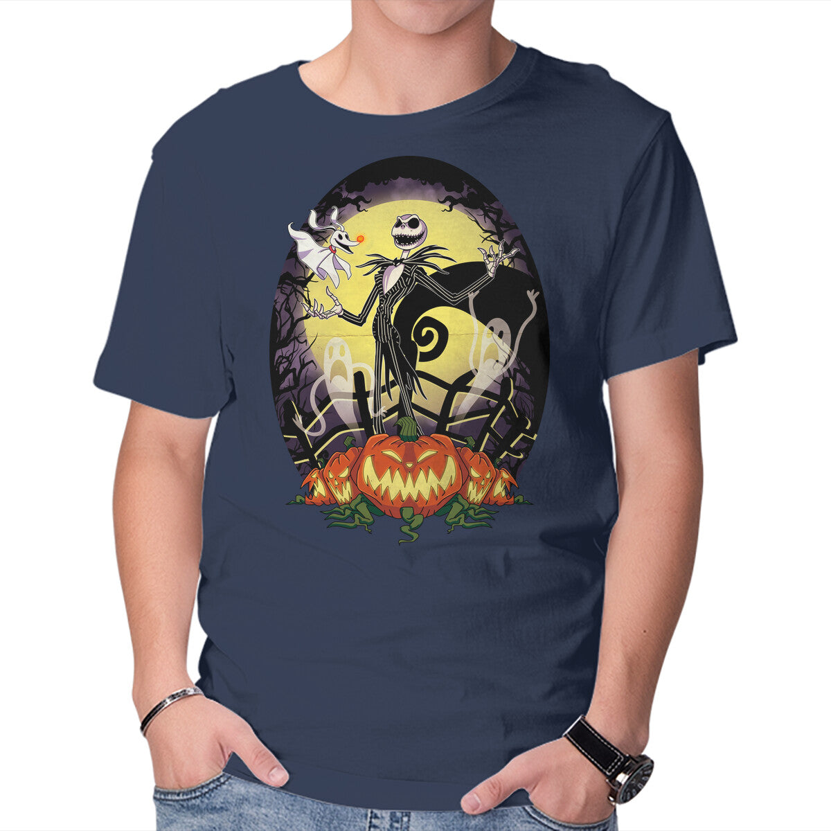 This Is Halloween – Movie Graphic T-Shirt in navy, product display
