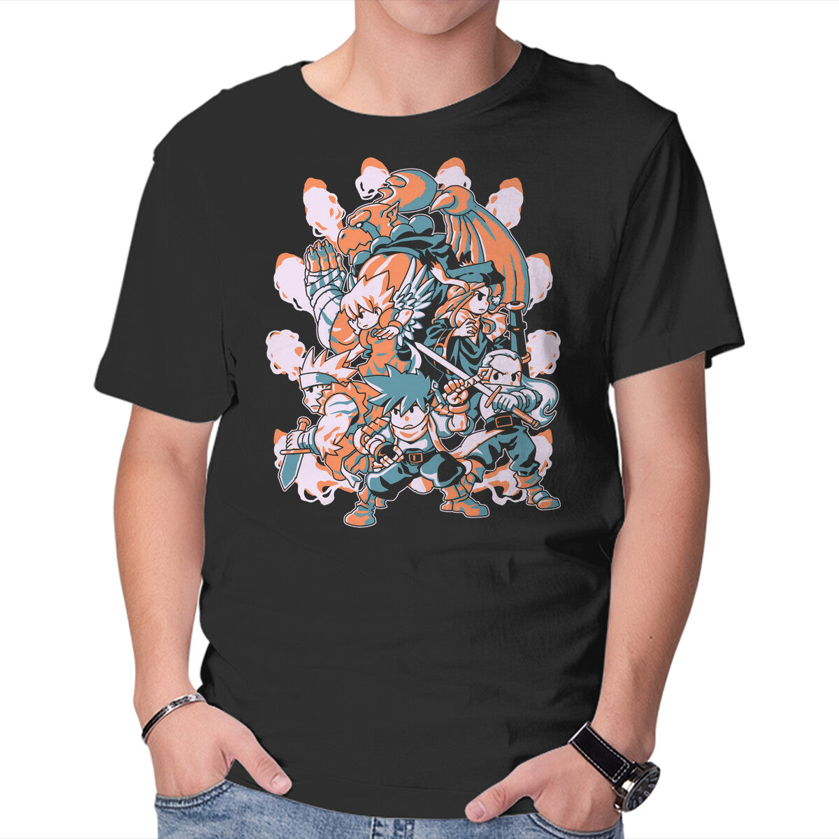 Spirit Of Liberty – Gaming Graphic T-Shirt in black, product display