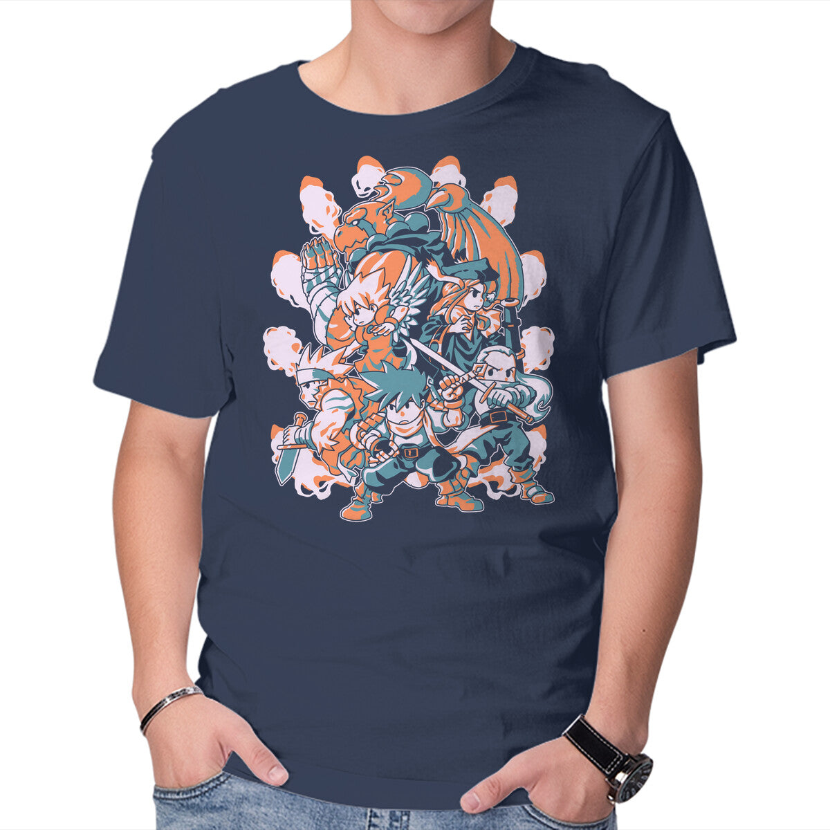 Spirit Of Liberty – Gaming Graphic T-Shirt in navy, product display