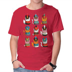 Cat Nutcracker – Cat Graphic T-Shirt in red, product display
