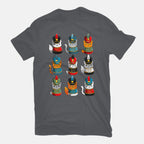 Cat Nutcracker – Cat Graphic T-Shirt in charcoal, flat-lay product view