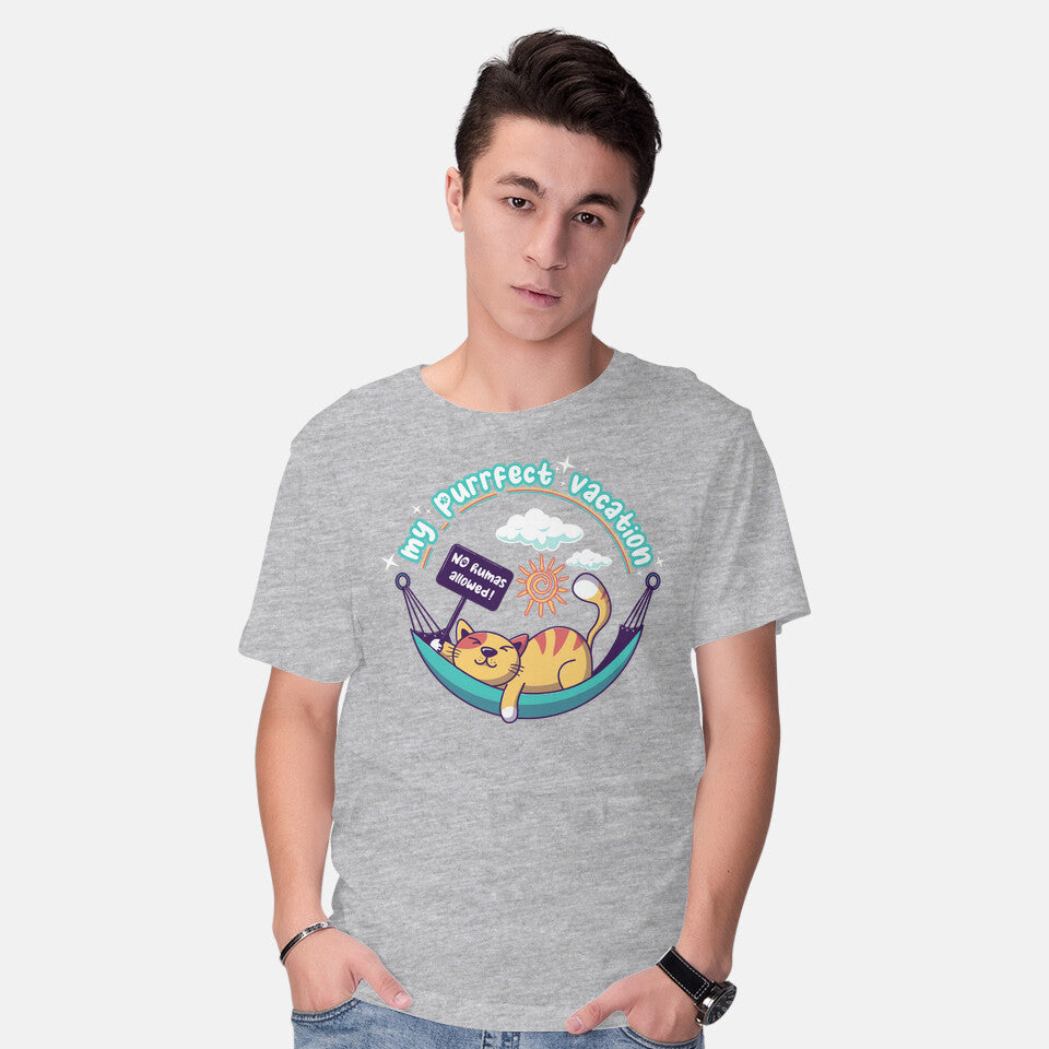 Purrfect Vacation – Cat Graphic T-Shirt